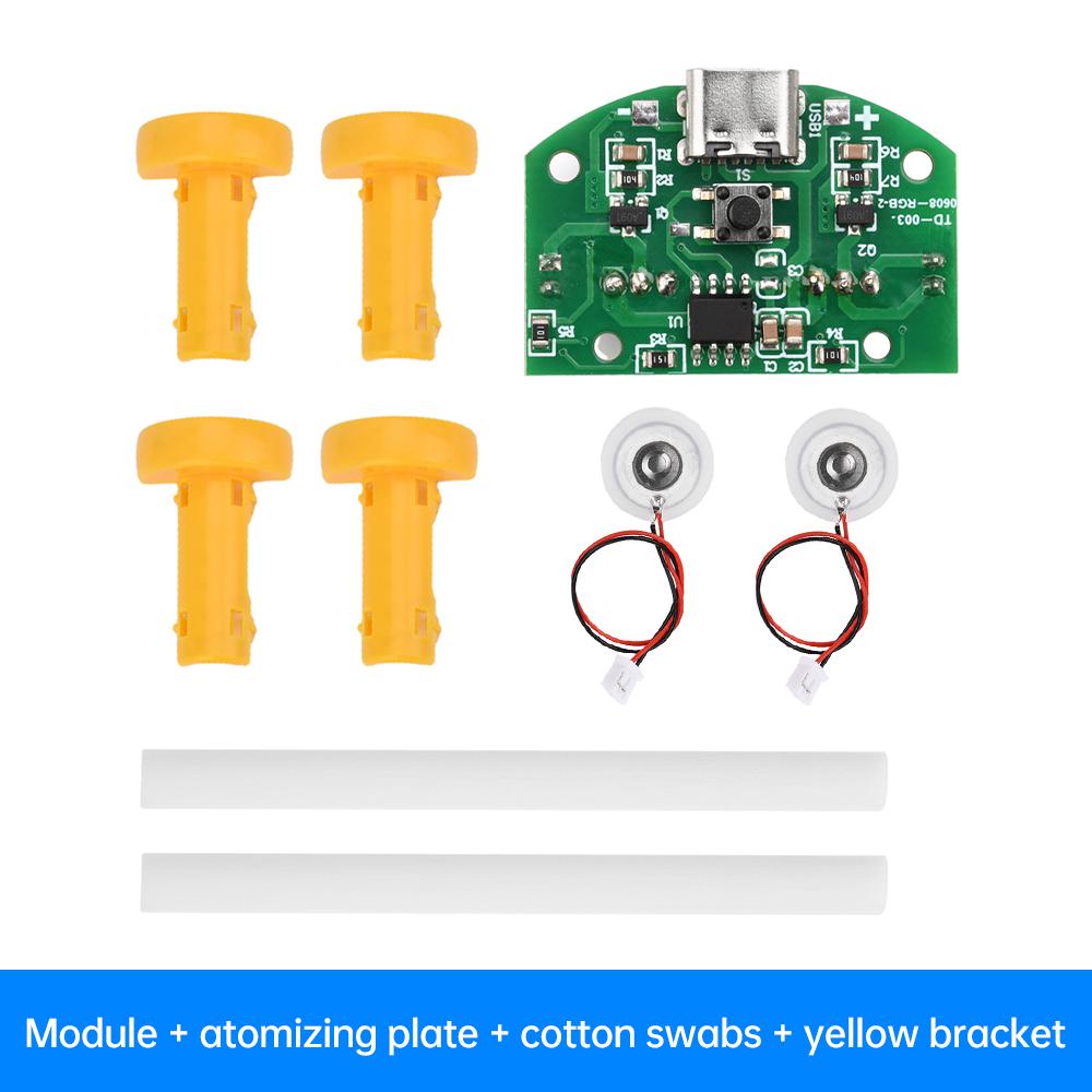 1V Type-C USB Mini Humidifier DIY Kits Mist Maker and Driver Circuit Board 1 Fogger Atomization Film Atomizer Sheet Oscillating