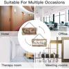 Putuo Decor Welcome Please Knock Office Door Signs, PVC Do Not Disturb Door Hanger Sign, Double Sided Hanger Plaque Meeting In Progress Sign For