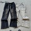 RogueWave Streetwear Baggy Casual Pants Y2K Retro Zipper Decoration Sweatpants Pants Men Women Harajuku Hip Hop Letter Jogging Trousers