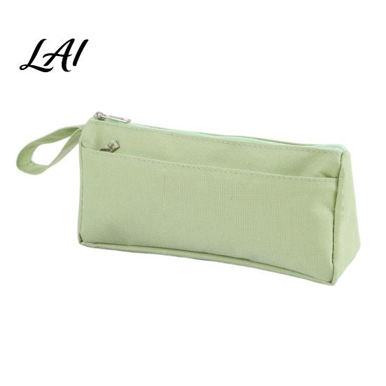 Practical Pen Storage for Classroom Pencil Case with Zipper And Handle Durable Oxford Solid Color Soft EVA Stationery Holder Kids Organizer Portable