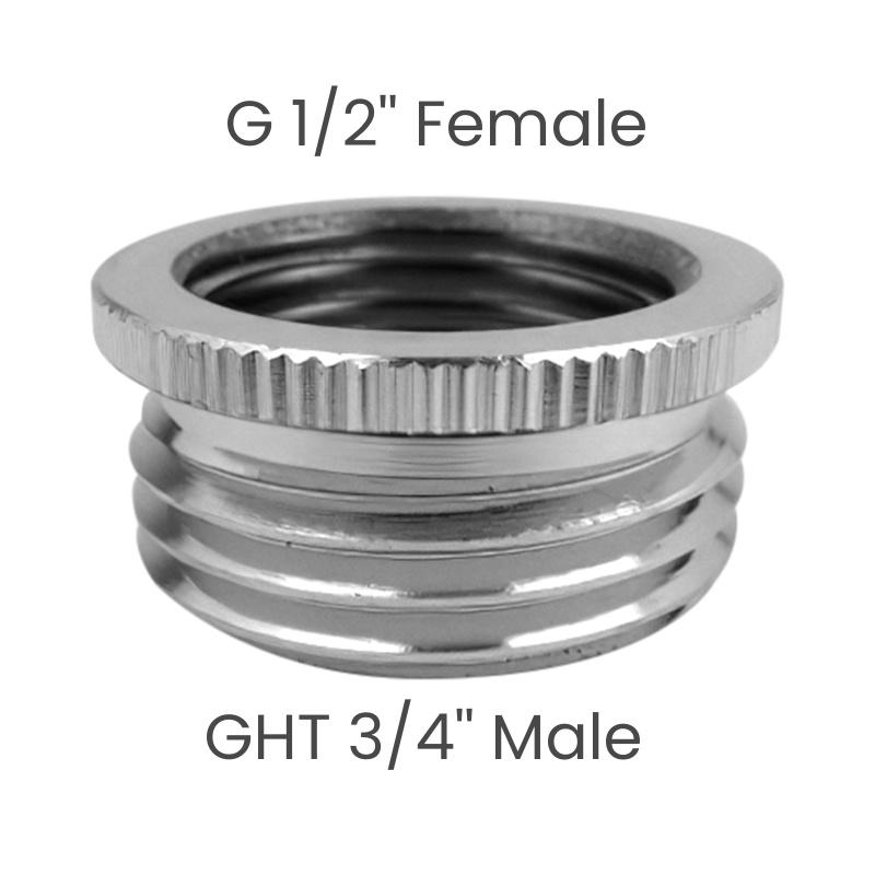 Brass Faucet Diverter Adapter or Sink Faucet Connection Shower Hose / Garden Hose / Portable Washing Machine Chrome with Aerator