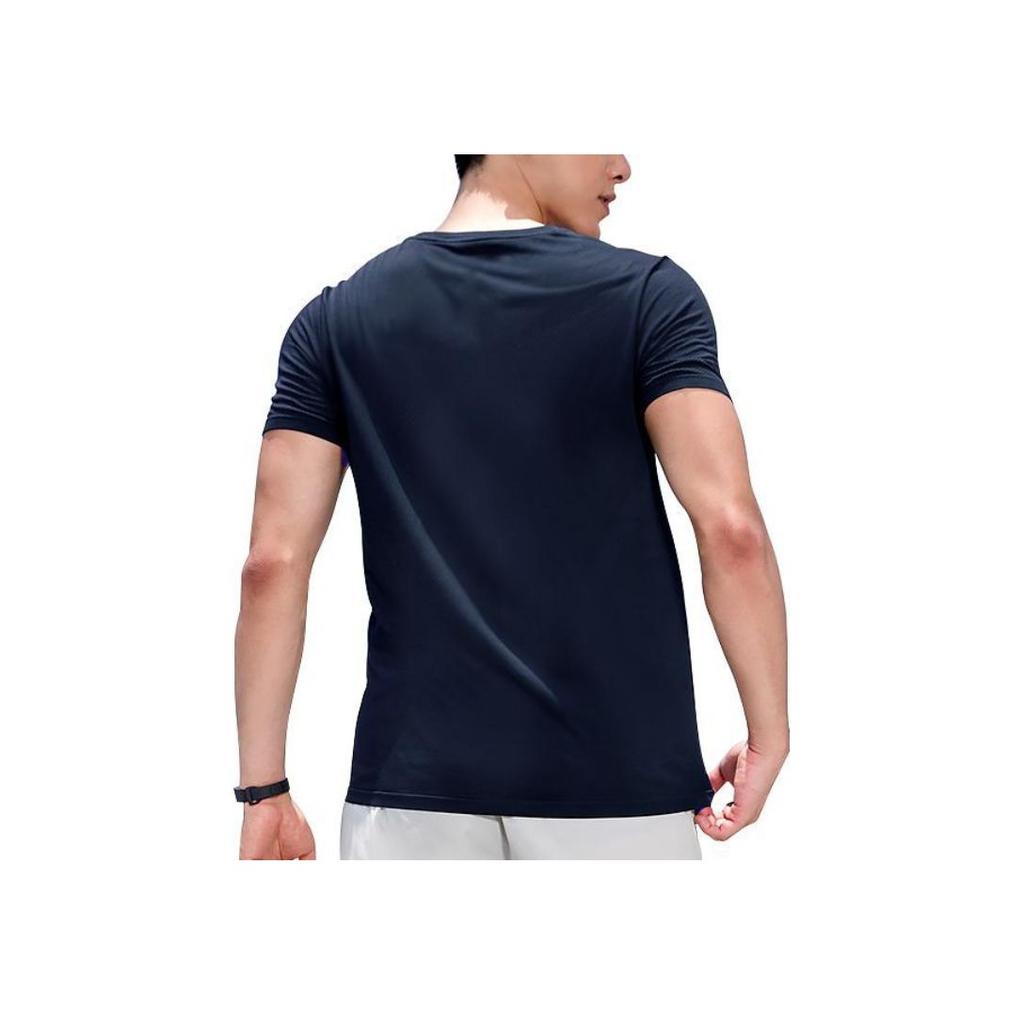 Li-Ning Solid Color Pullover Short Sleeve T-Shirt Men Tops YTST079-1