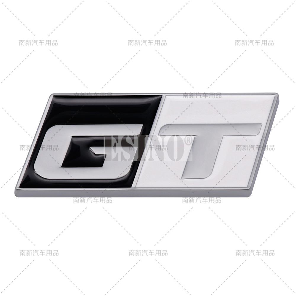Car Styling 3D GT Sport Metal Zinc Alloy RearTrunk Fender Adhesive Badge Body Tailgate Displaceme Decorative Emblem