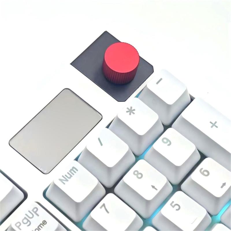 Metal Rotary Knob for D Shaft Half Shaft Mechanical Keyboards Ergonomic Aluminum Construction Tactiled Adjustment