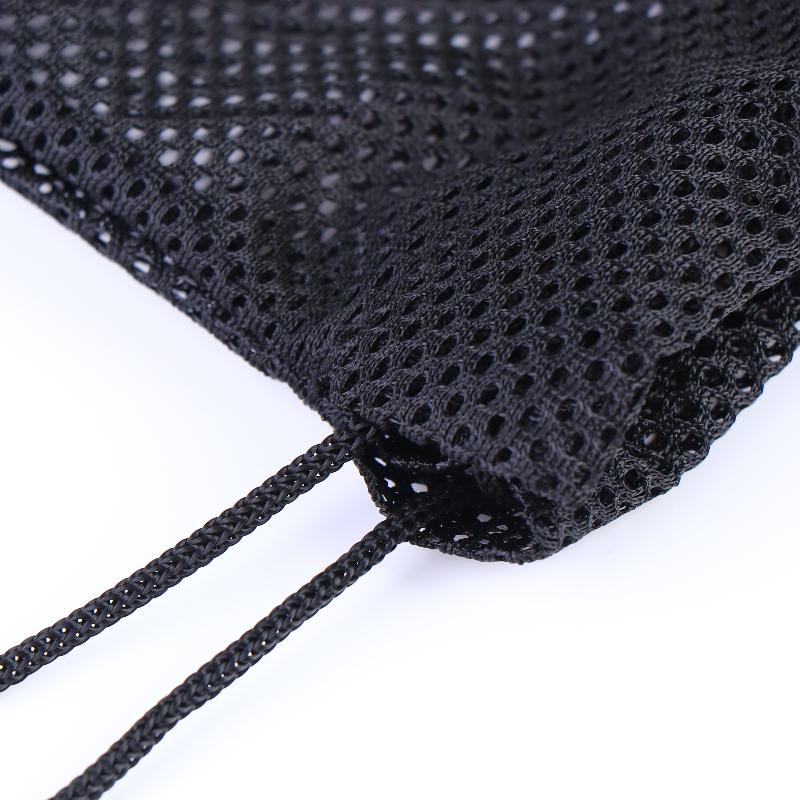 Mesh Drawstring Backpack Bag Breathable Grocery Fruit Storage Sack Multifunction Foldable Ventilated Net Pouch For Sports Gym