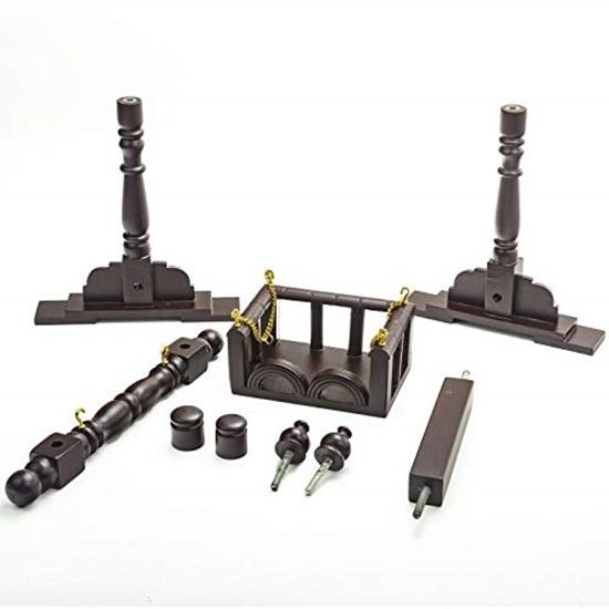 Teakwood Jhoola for Krishna Janmashtami Bal Gopal Laddo Gopal Kaanha Hindola Celebrations