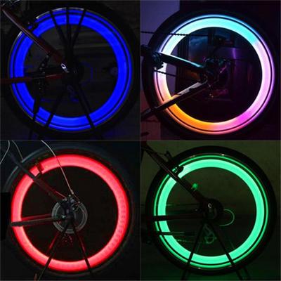 Lampada a raggi LED per pneumatici di sicurezza per bici da bicicletta, ciclismo, ruota per auto, pneumatici luminosi