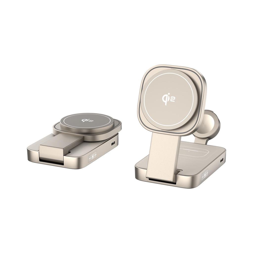 Heavyweight 3-in-1 Qi2 MagSafe Wireless Charger for Apple Phones