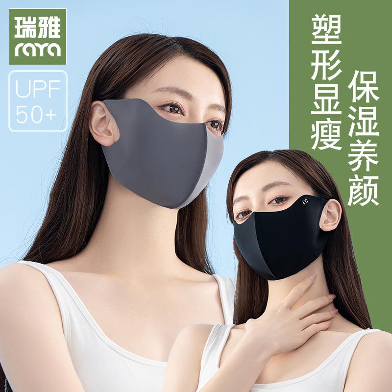 "Hyaluronic Acid 3D Eye Protection Sunscreen Mask for Women – Anti-UV, Ice Silk, Summer Shade"