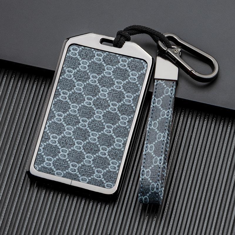 Signal Unobstructed, Suitable for Xiaopeng P7 G9 G3 P5 Metal All-inclusive Double-sided Leather Car Key Protective Case