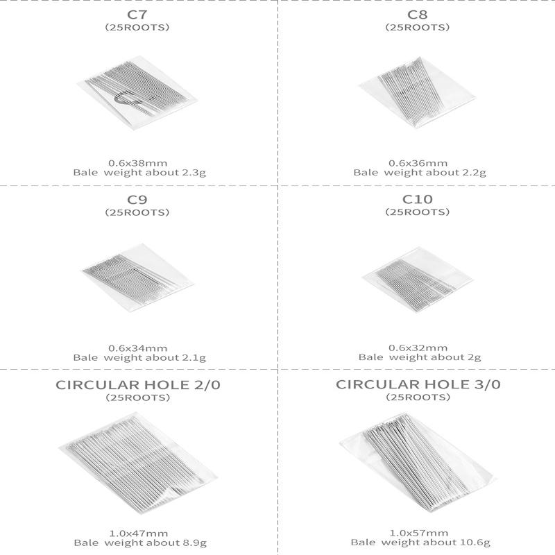 25Pcs Multi-Size Big Eye Hand Sewing Needle Home Sewing Steel Needle Cross-Stitchs Hand Embroidery Clothes Needles