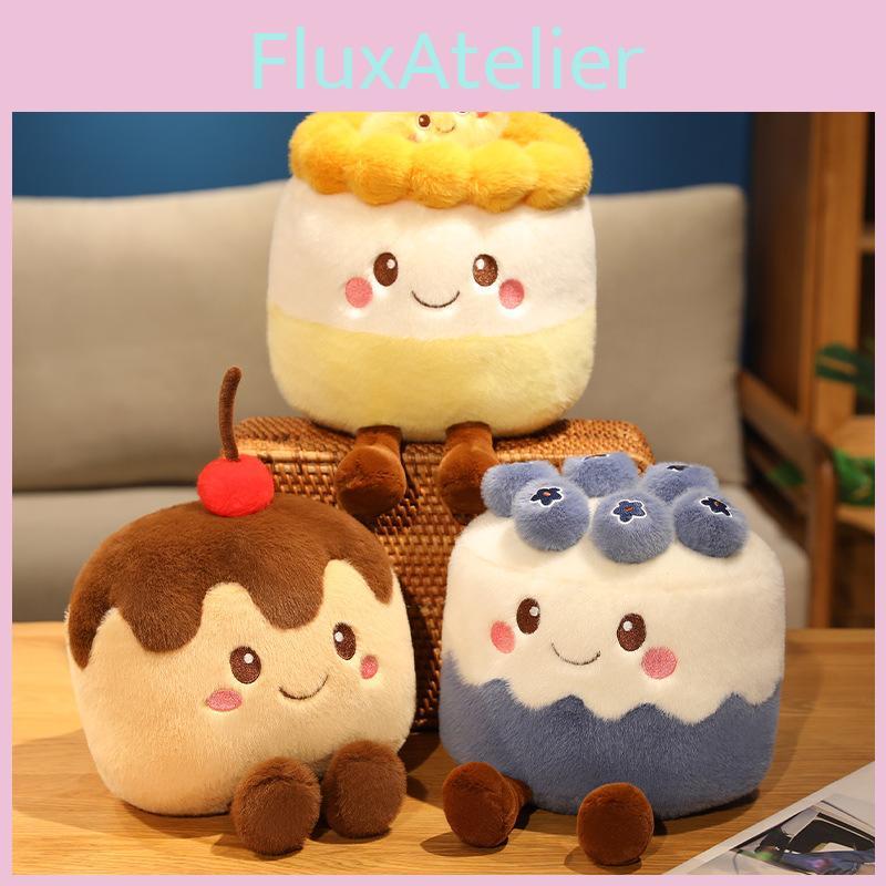 Plush Fruit Cake Soft Toy With Pp Cotton Filling For Birthday Gift And Collectors