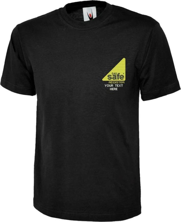 Personalised Embroidered Gas Safe T Shirt Officially Registered Merch Uneek Top 1 2XL