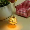 1/12 Scale Dollhouses Chandelier Vintage Gold Ceiling Light for Dollhouses Bedroom and Study Area Scene Display Furniture