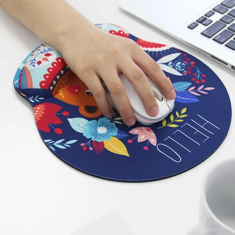 Soft Mouse Pad with Wrist Rest Comfortable Non-slip Silicone Mouse Pad Gamer for PC Laptop Ergonomic Wrist Mouse Pad
