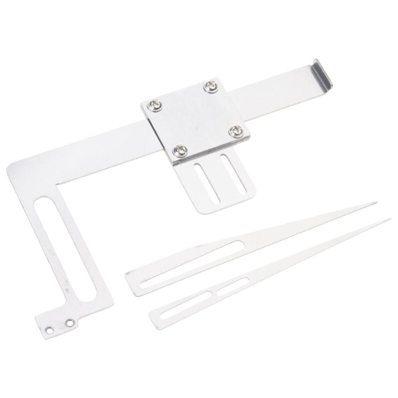 Multipurpose Metal Beveler Tool Fabric Cutting Guide Tool For Straight Diagonal Lines Making Apparel Crafting Tailoring