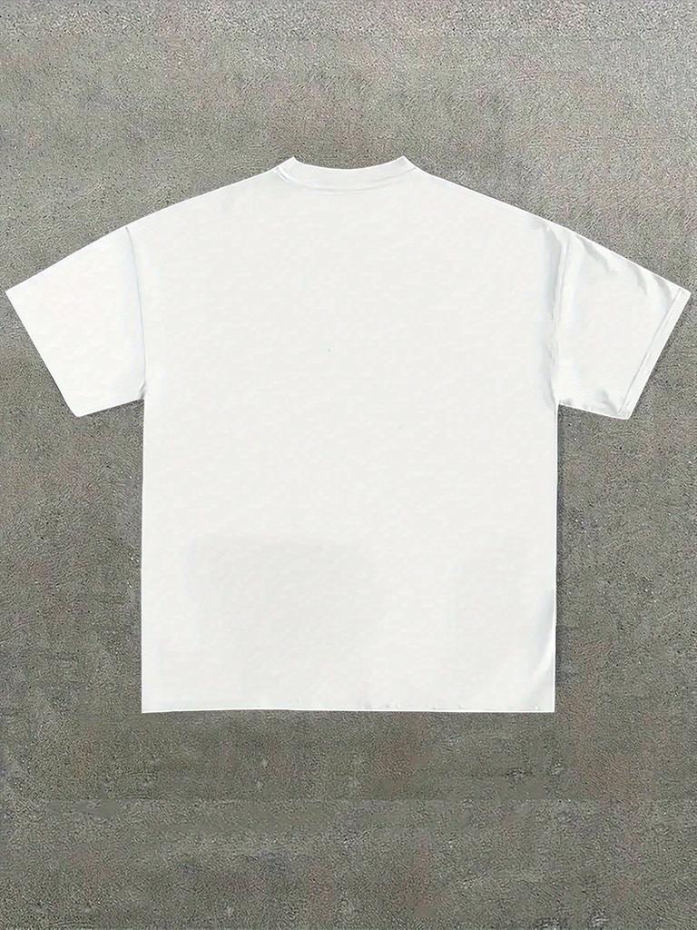 Summer Men's Funny Vintage Phone Number Graphic T-Shirt Retro "Call Me If You Get Lost" Tee White Casual Loose Streetwear Tops