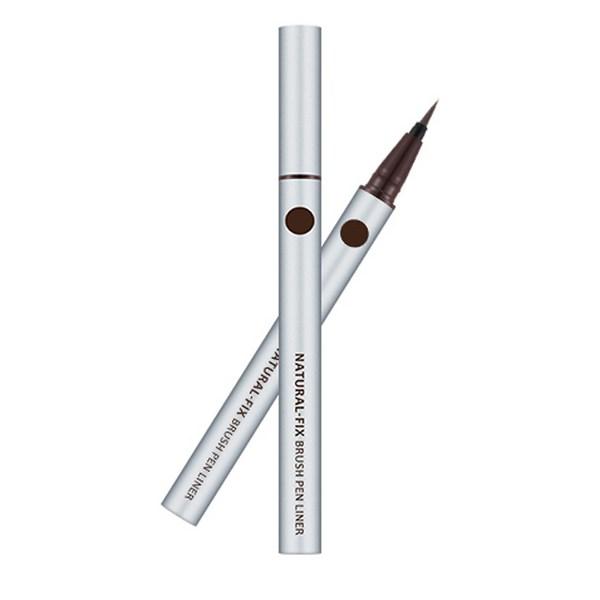 

Missha Natural Fix Brush Pen Eyeliner 0.6g, Brown, 1 Korean popular cosmetics
