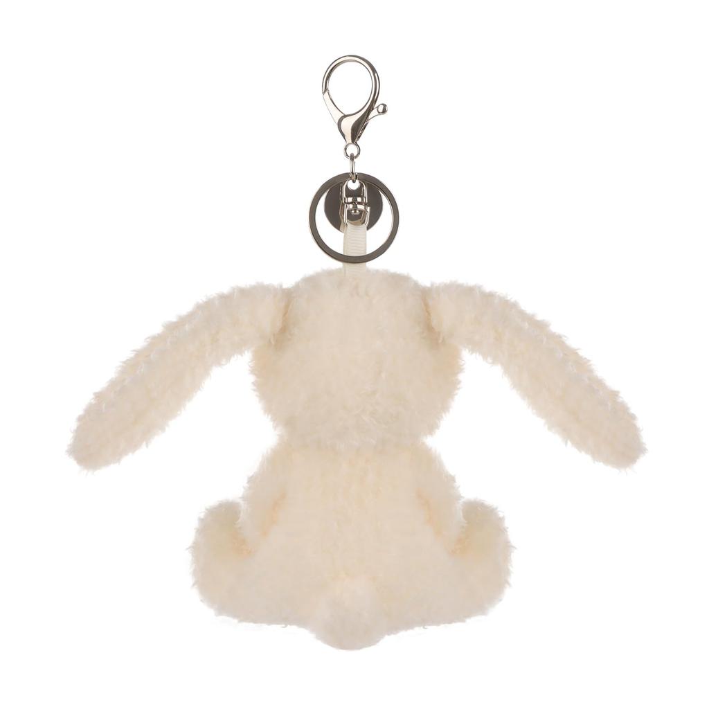 Apricot Lamb Cream Velvet Bunny Cute Soft Animal Keychain Plush Suitable for Men and 12cm Toy, Women, Backpack, Wallet,