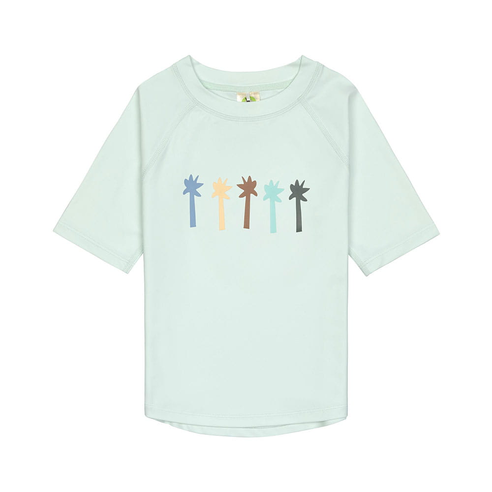 Kids' UV-protected T-shirt - Lassig - Palms Sea Foam 74-80