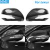 For Lexus IS ES 2008-2012 Real Dry Carbon Fiber Rearview Mirror Cover Panel Decorative Car Accessories Modification Decoration
