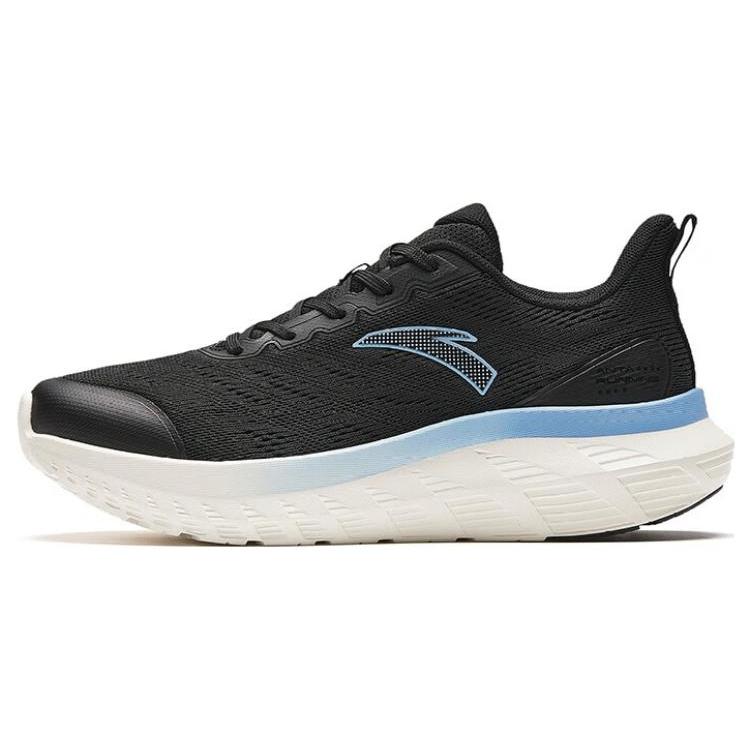 New Anta Light Cloud Cushioning Wear Resistant Low Top Casual Running Shoes Women's Black 122345530-2