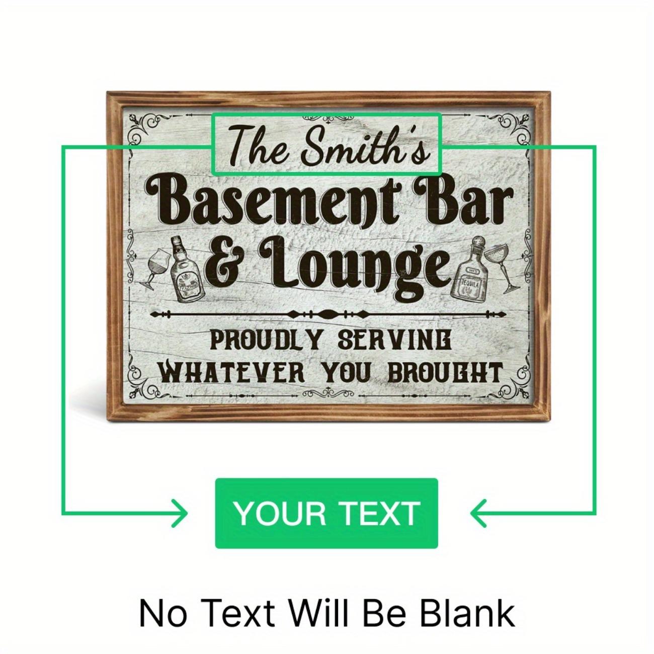 

Personalized Nameplate 30x20cm Farmhouse Metal Wall Art Home Decor белый