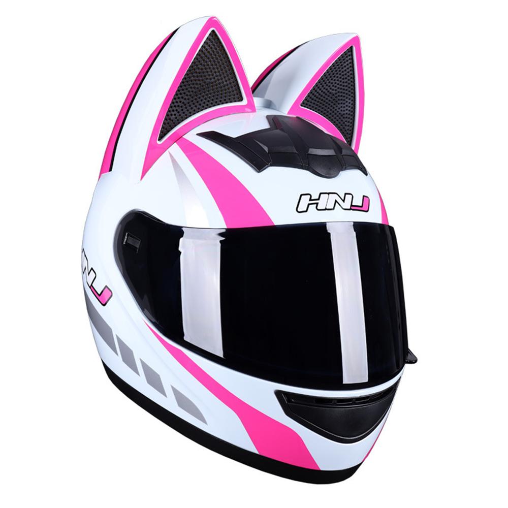 HNJ Motorcycle Helmet Casco Moto Off-road Helmet Removable Cat Ear Four Seasons Breathable Motocross Motorcycle Helmet Men Women