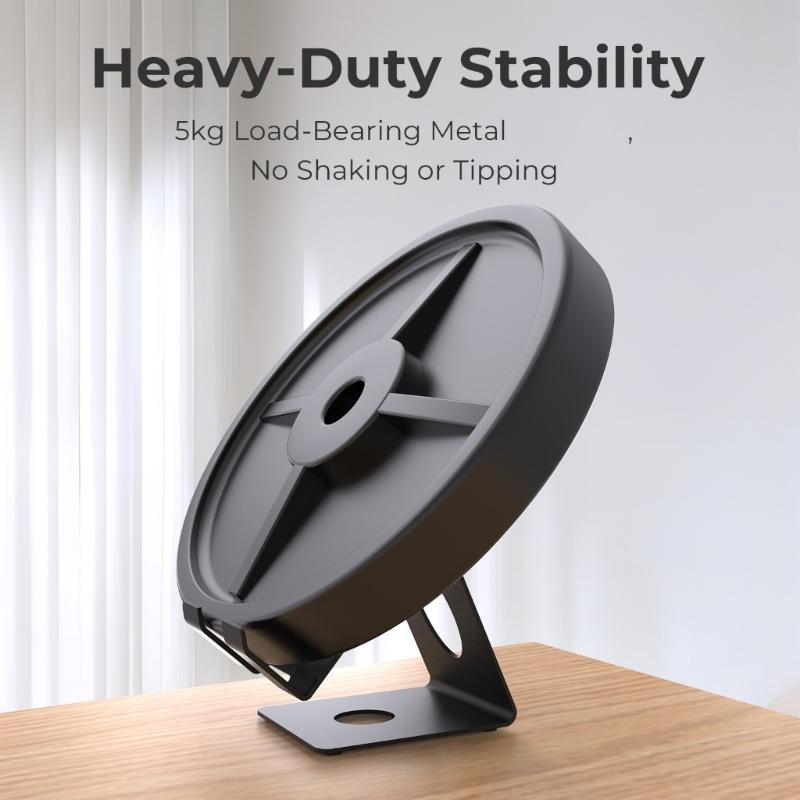 Travel Friendly Space Saving Universal Metal Stand Holder For Tablets And Handheld Devices Ergonomic Design Nonslip Base