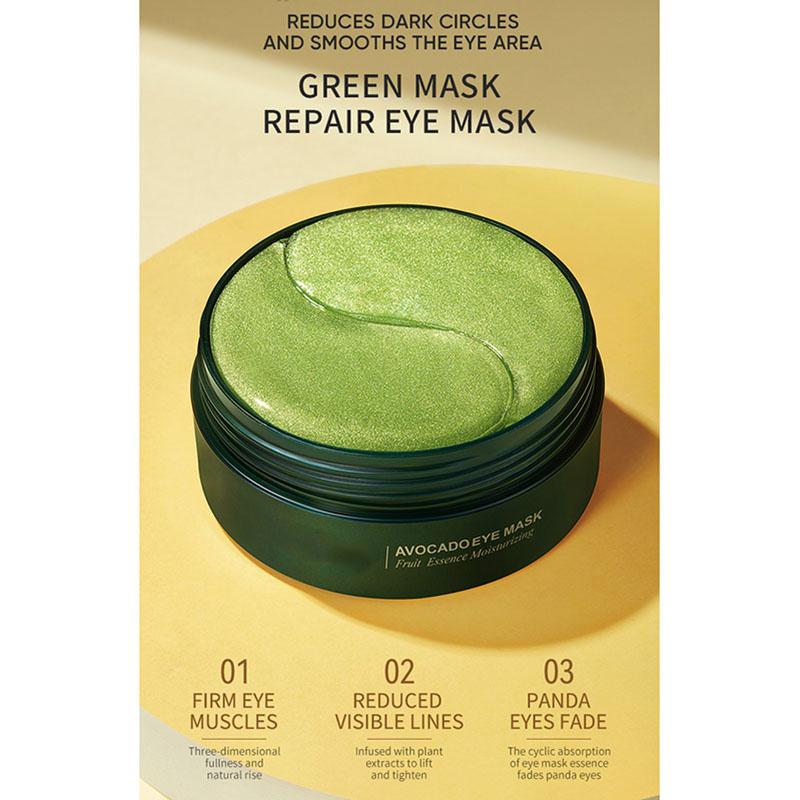 Gold Infused Eye Mask Pads Set, Hydrating Collagen Treatment for Dark Circles, Anti-Aging 60-Piece Skincare Universal