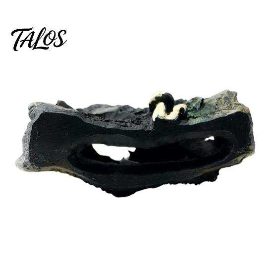 Aquarium Decoration Decaying Trunk Hideout, Betta Fish Shelter with Multiple Holes And Shrimp Habitat Caves, Resin Decorative Log Hide Cave