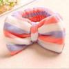 Women Bowknot Design Hairband Makeup Face Washing Hair Coral Velvet Hairband