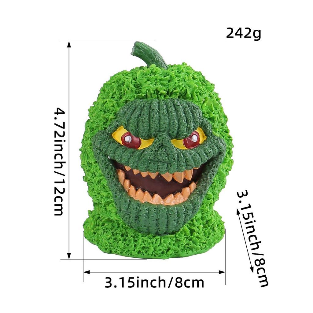 Horrible Pumpkin Halloween Tree Essence Green Pumpkin Strange Ornaments Table Party Funny Skull Tree Horror Atmosphere Gift Xmas