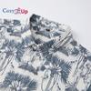 Cozy Up Men's Floral Slim Fit Long Sleeve Cotton Casual Button Down Dress Shirt