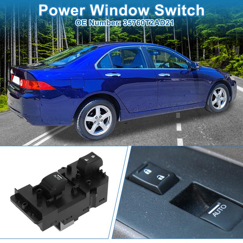 X Autohaux Front Right Power Window Switch for Honda Accord Odyssey Elysion No.35760T2AD21