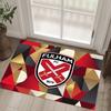 Fulham Football Design Crystal Velvet Carpet Cozy Non?Slip Printed Rug For Bedroom Living Room Entrance