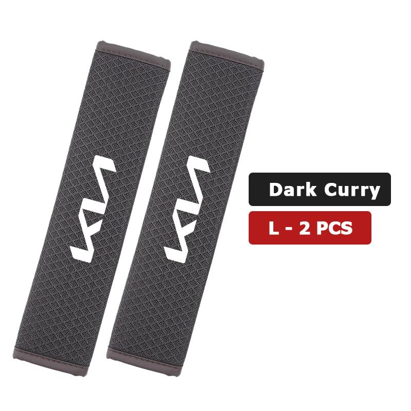 CAONU1 Car Adjustable Ice Silk Shoulder Cover Seat Belt Pad Strap Padding Accessories For KIA Ceed Sportage Rio K5 K2 Optima Cerato