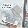 Asdays Window Cleaning Glass with Safety Fall White Regular Wiper, Double-Sided, Rope, Prevention, High-Rise, Magnetic, (For Glass)