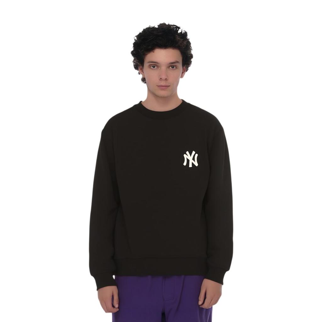 MLB New York Yankees Sweatshirts Unisex Black Crew Neck Moderate Regular 31MT01941-50L