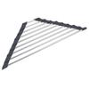 304 Stainless Steel Roll Up Dish Drying Rack Over The Sink Kitchen Roll Up Sink Rack Portable Dish Drainer Foldable Drying Rack
