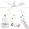 Modern Ceiling Fan Light With Remote Control with Extender & 6 Blades Hanging Fans Chandelier Electric Fan for Home