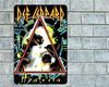 Def Leppard Hysteria Sign Aluminum Metal  Garage Man Cave Rock Concert-Aluminum