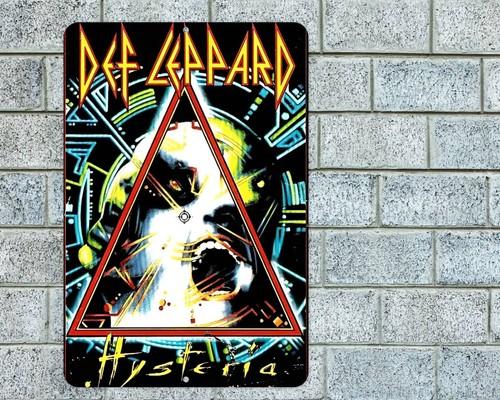 

Def Leppard Hysteria Знак Алюминиевый Металлический Гараж Мужская Берлога Рок-Концерт-Алюминий 20x30cm（7.8x11.8inch）