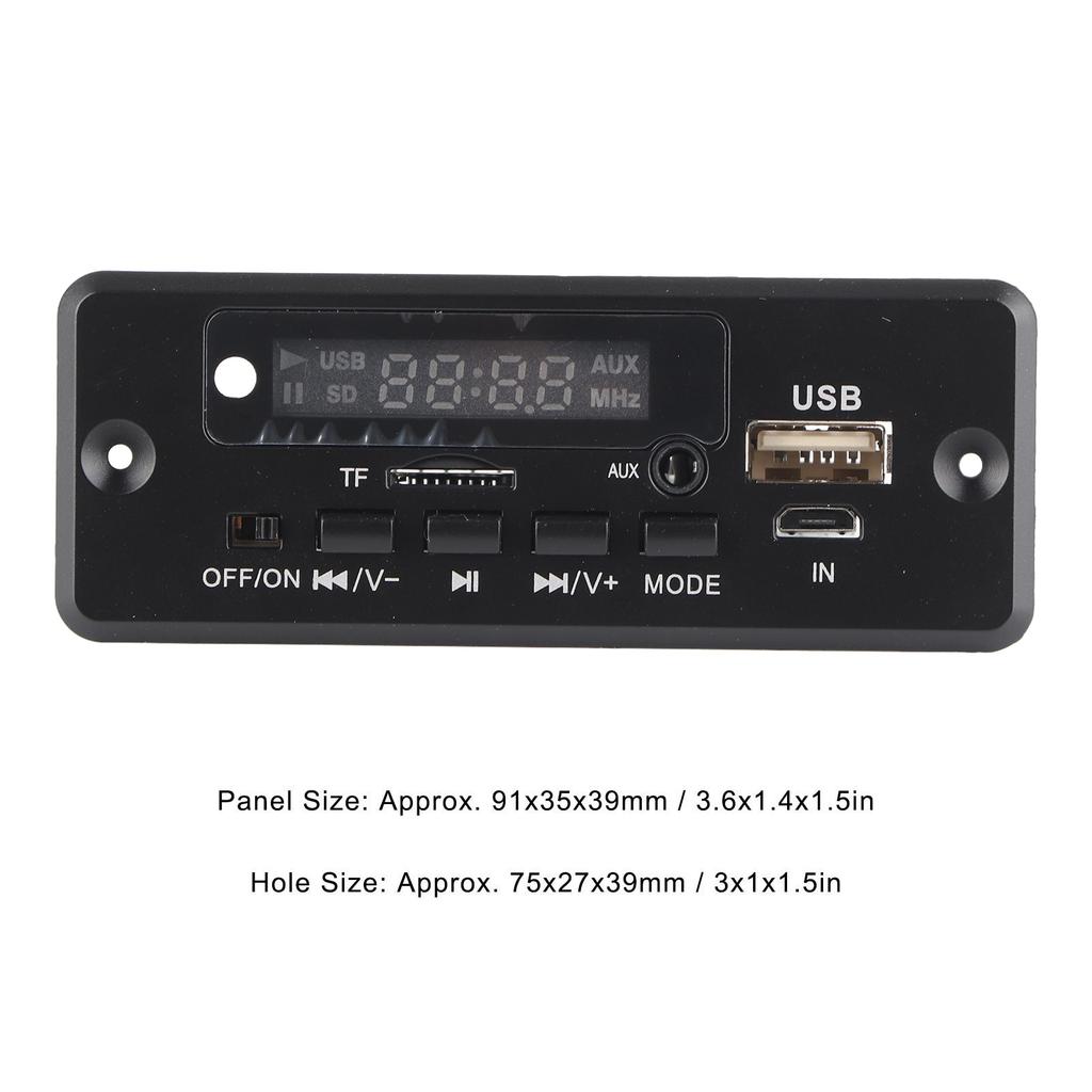 Decode Board 12V 02EA MP3 Decode Board with in USB Port Support Memory Card and U Disk