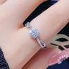Sliver Rings Shining Classics Zircon For Women Wedding Engagement Jewelry Fashion Luxury Gift High Quality R16855