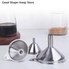 Stainless Steel Kitchen Funnels Small Funnels For Essential Oil Spices Set Food Grade Metal Funnels For Filling Bottles