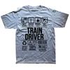 Funny Train Driver Job Profession T Shirts Graphic Cotton Streetwear Short Sleeve O-Neck Harajuku Hip Hop T-shirt Mens Clothing