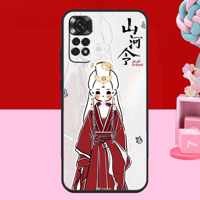 WORD OF HONOR Shan He Ling Cartoon Case For Xiaomi Redmi Note 14 13 12 11 10 15 Pro Plus Redmi 15 C 13C 10C 12C 14C Soft Cover