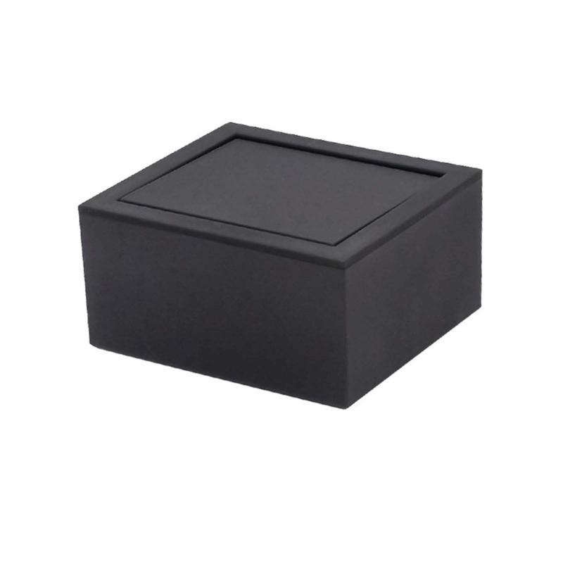 Plastic Jewelry Display for Case Black Flip Cover Rotating Cufflinks Box Packaging Gift Box Jewelry Organizer Easy To Ca