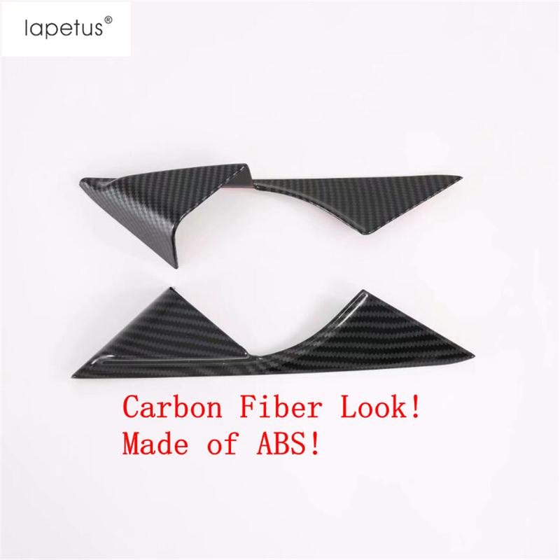 Car Inner Window Front Pillar A Triangle Panel Decoration Cover Trim For Mazda 6  - 2024 Carbon Fiber Accessories Interior